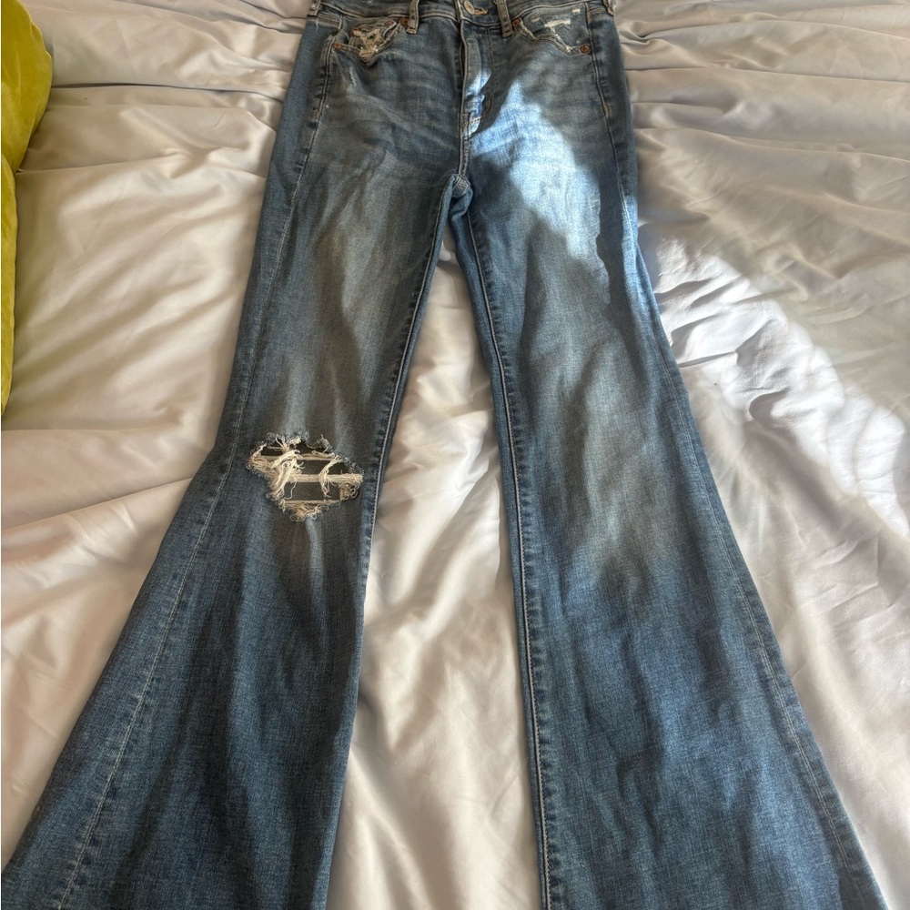 Distressed Blue Women's Jeans